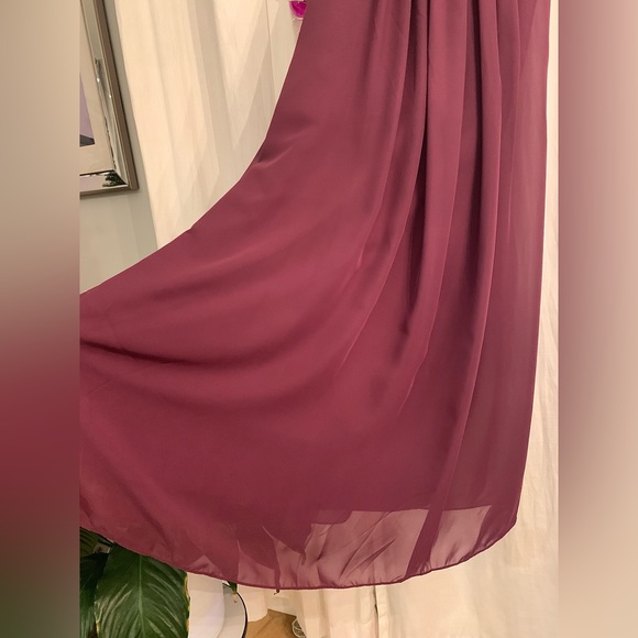 Maroon Empire Dress • PERFECT CONDITION - Picture 3 of 16